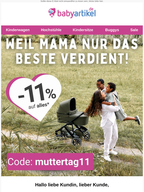 🩷Nur das Beste für Mama: 11% Rabatt auf alles.