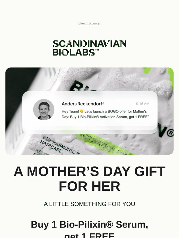 Mother’s Day: Buy 1 Serum, Get 1 FREE