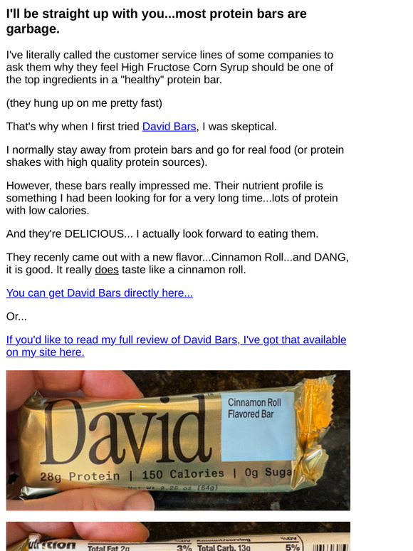 New Cinnamon Roll protein bars... dang, these are good...