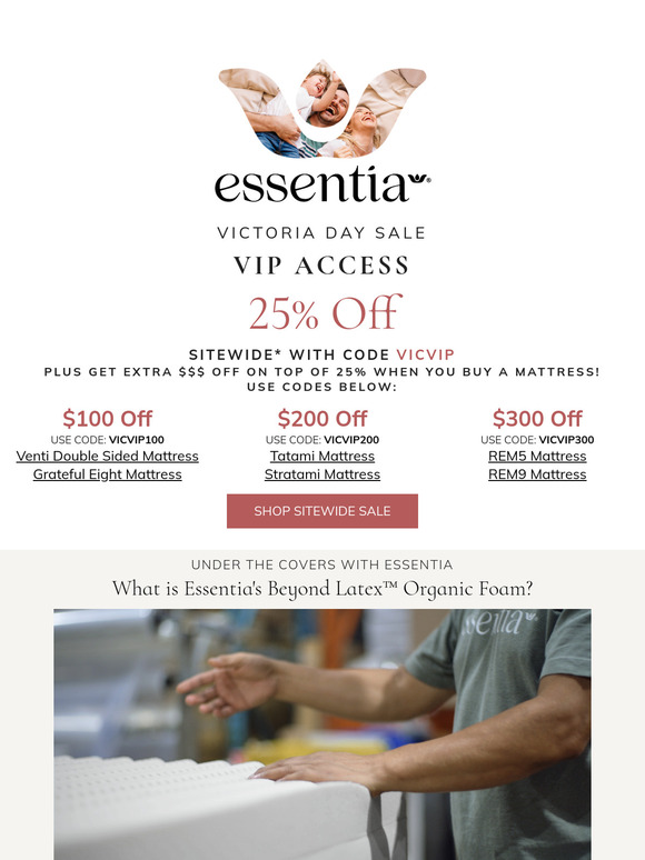 Unlock Pure Sleep with Your Victoria Day VIP Offer!