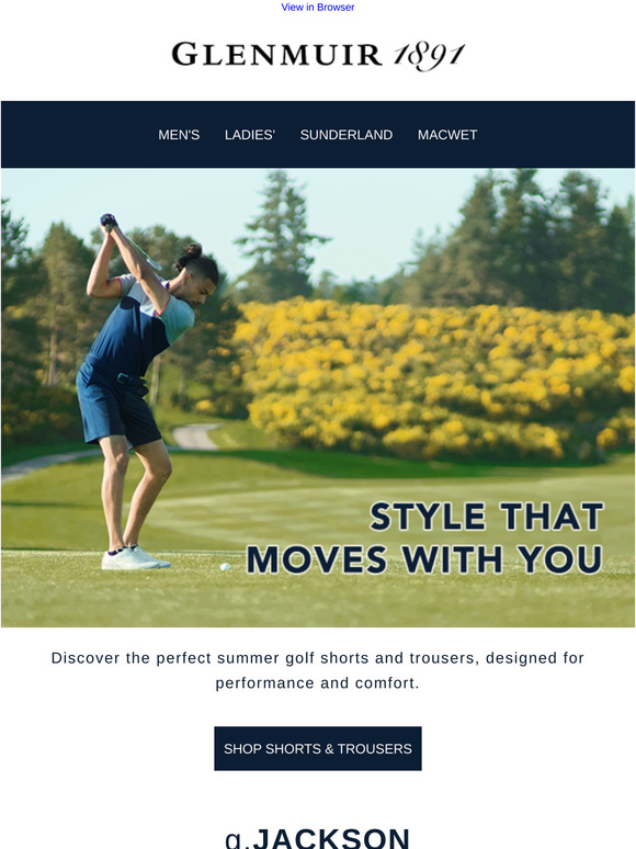 Summer-ready shorts for the course