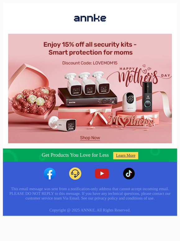 Last Chance! Gift Mom Peace of Mind – 15% Ends Sunday!