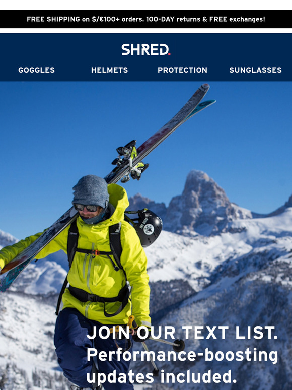 Want to SHRED. smarter? Get text updates.
