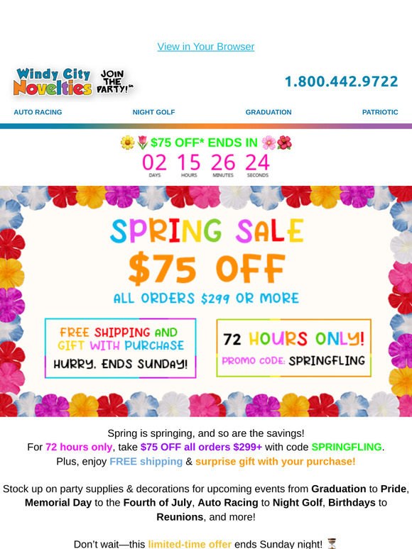 💐 Spring Into Savings: One BIG Deal for 3 Days!