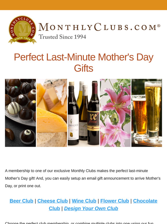 ❤️ Perfect Last Minute Mother's Day Gifts