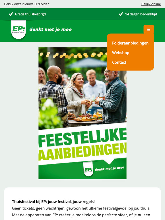 Thuisfestival bij EP: jouw festival, jouw regels!