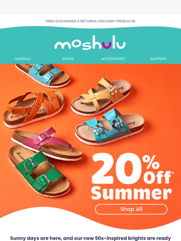 Brighten Your Day | 20% Off New Sandals! ☀️