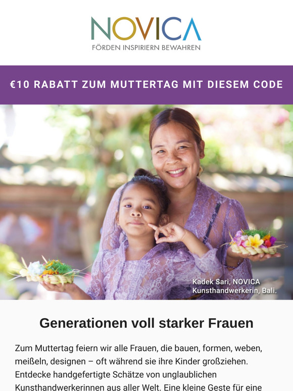 Außergewöhnliche Macherinnen ❤️ € 10 Rabattcode zum Muttertag