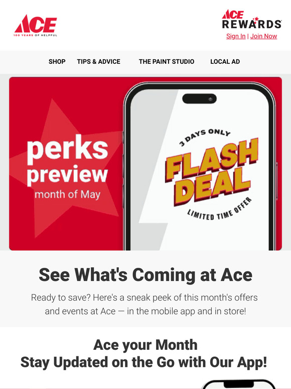 Perks Preview: Offers, Events, & More at Ace