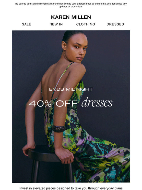 Ends Midnight | 40% off Dresses