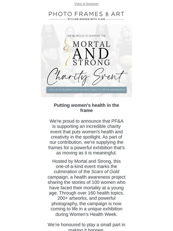 PF&A proudly supporting the Mortal and Strong charity event
