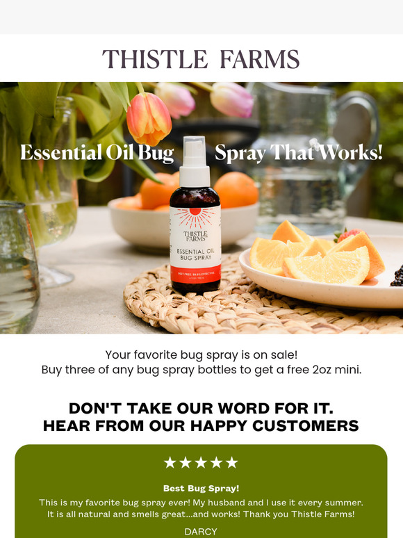 Sale continues | Buy 3 bug sprays, get 1 free mini