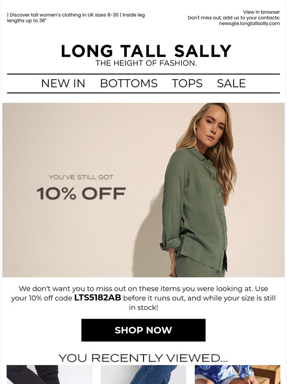 Forgot these? You still have 10% off…