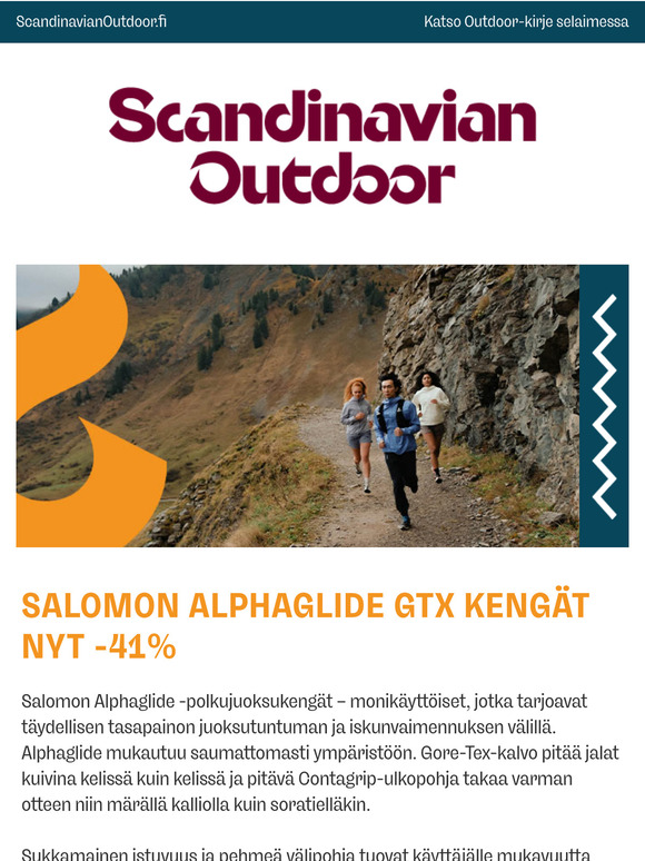 Salomon Alphaglide GTX -kengät nyt -41%