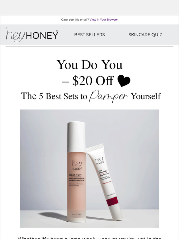 Just Because You Deserve it! $20 OFF selected sets.