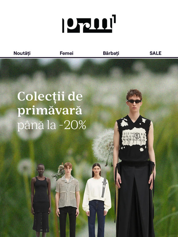 COLECȚII DE PRIMĂVARĂ: PÂNĂ LA -20% OFF