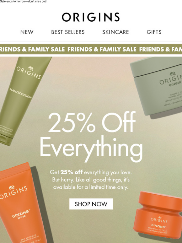 Ending soon: 25% off everything ⏰