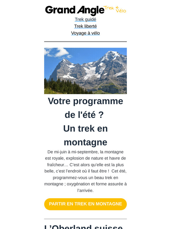 Votre programme de l'été ? Un trek en montagne