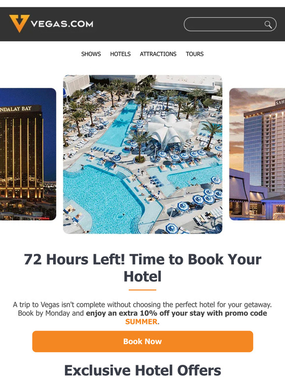 🚨 72 HOURS LEFT 🚨 Hotel Promo & More Savings