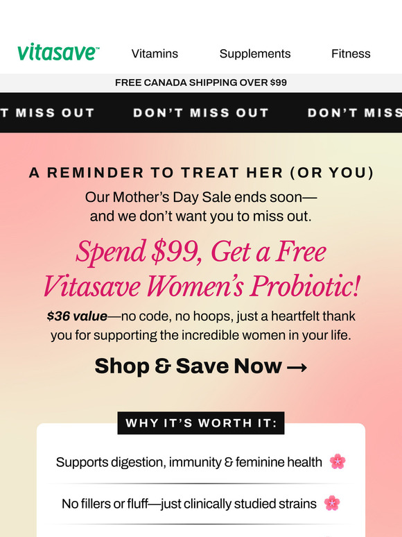 🌸A Few Days Left! Don’t Miss Your Free $36 Gift