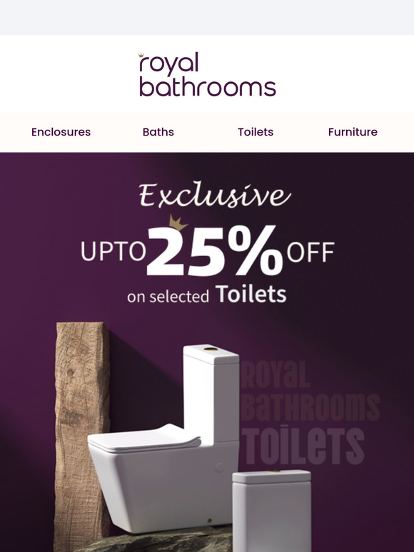 💥 Save Up to 25% on Premium Toilets – Shop Now!