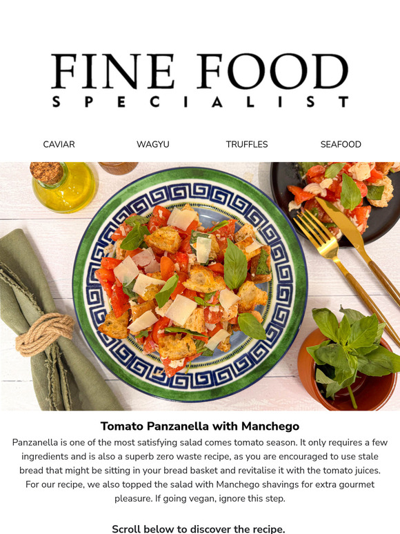 Tomato Panzanella with Manchego