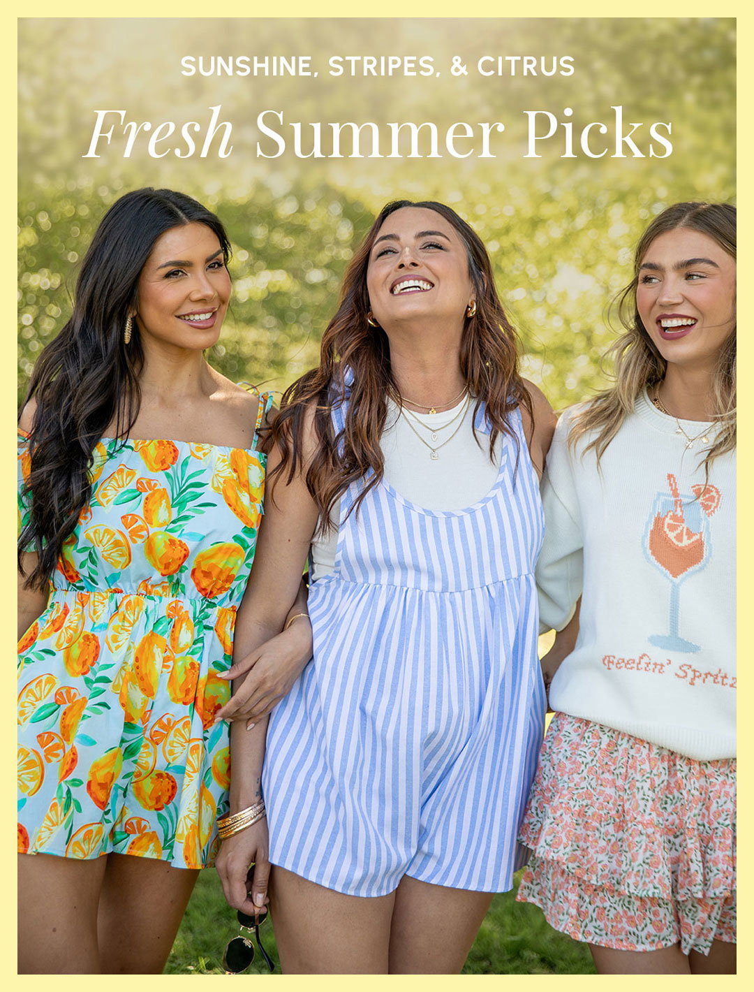 SUNSHINE, STRIPES & CITRUS - FRESH SUMMER PICKS