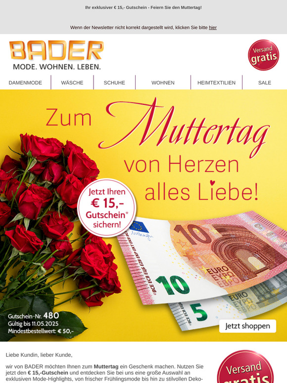 ❤ Ihr Muttertags-Geschenk wartet auf Sie! ❤