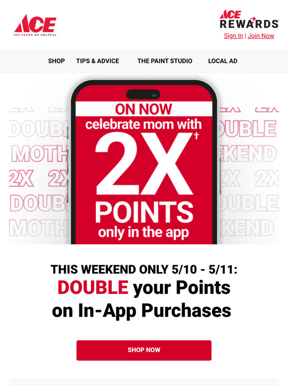 🚨ON NOW - Celebrate Mom with 2X Points!