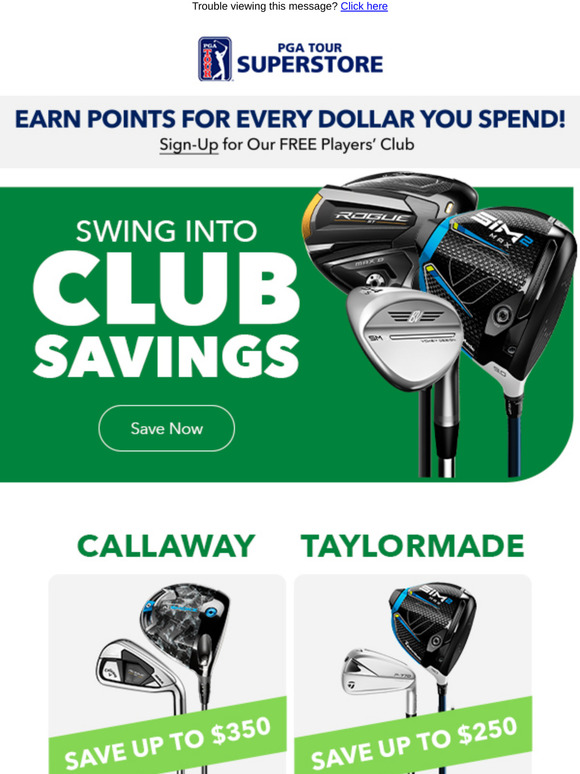 Save Up to $350 on Clubs!