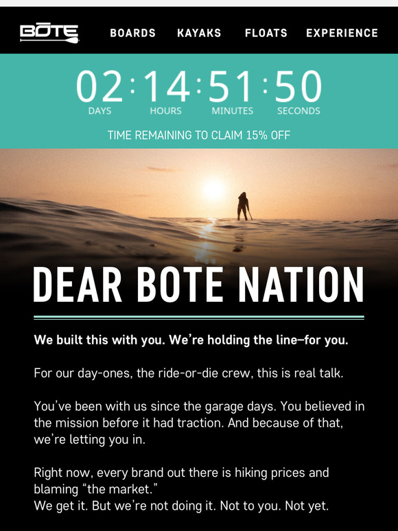 Final Hours to Claim 15% Off