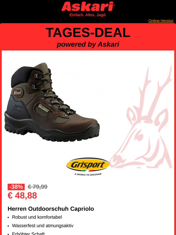 Neue Woche, neuer Tages-Deal! Nur heute gültig!