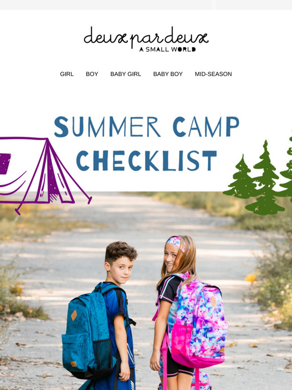 Summer Camp CHECKLIST 🏕️✅