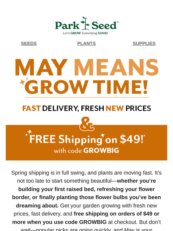 April Showers Bring May FREE SHIPPING