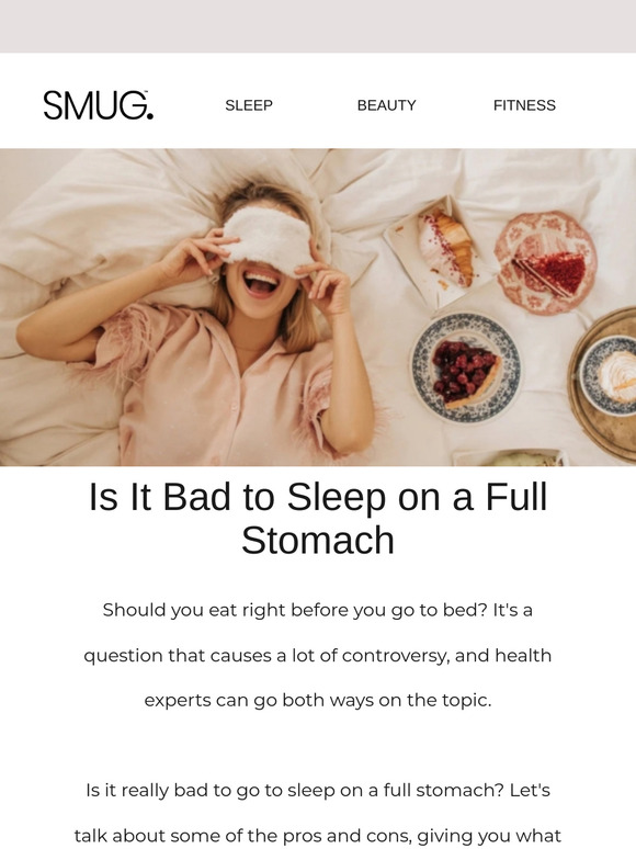 Is It Bad to Sleep on a Full Stomach