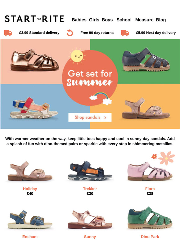 Sun's out, sandals on!