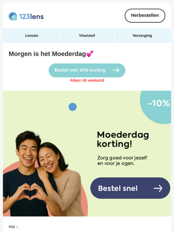 ❤️ —, geef je ogen wat extra liefde dit Moederdagweekend
