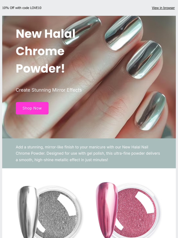 New Halal Chrome Powder! 😍💅✨