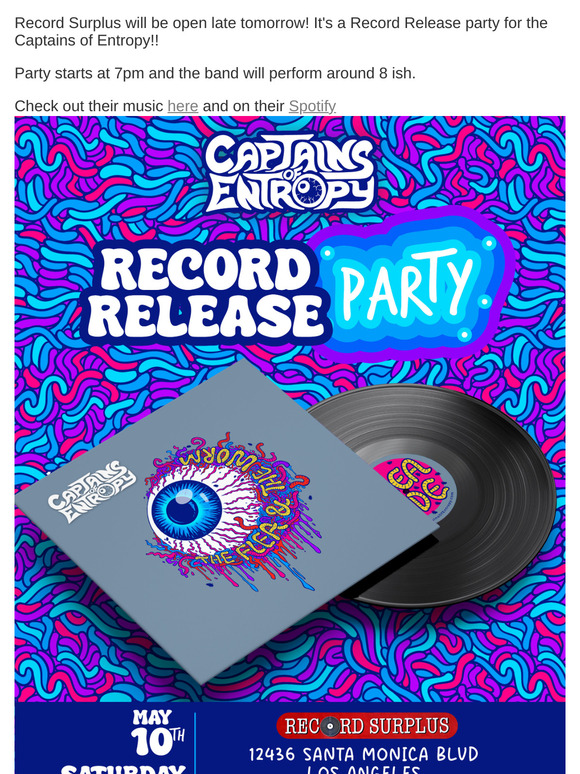 In-store performance THIS Saturday, May10th!!!