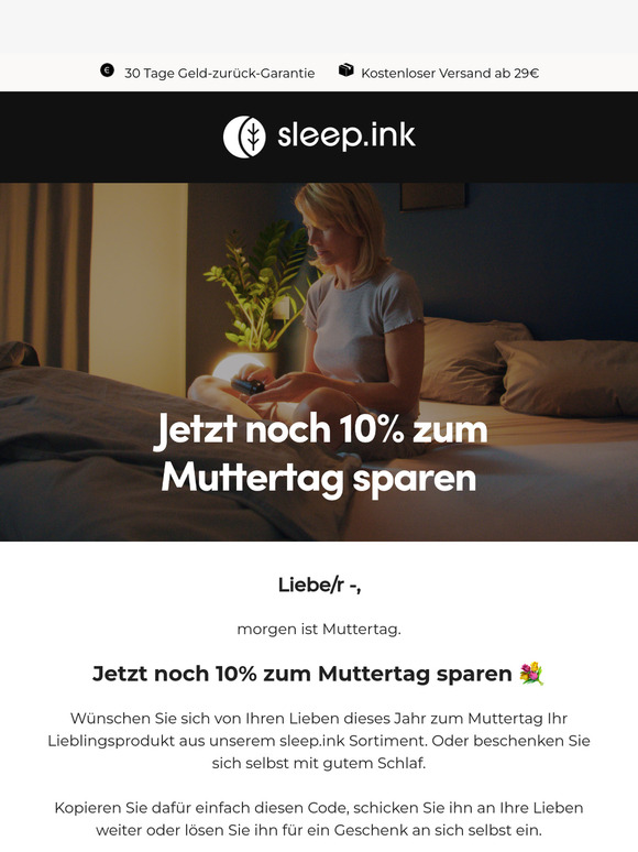 Jetzt noch 10% auf alles zum Muttertag sparen 🖤