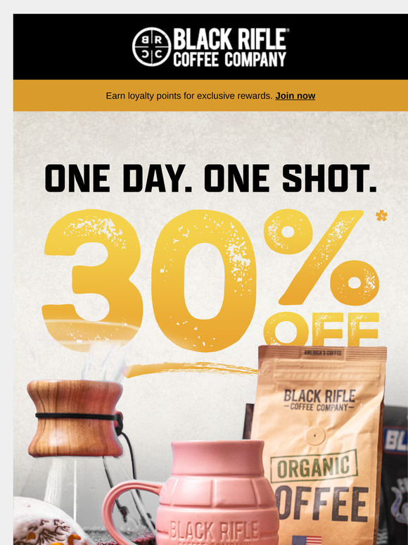 24 Hours, 30% Off. GO!