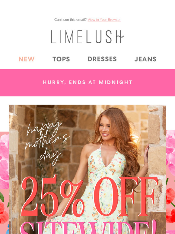 Happy Mother's Day! 💐 25% OFF Sitewide Ends TONIGHT
