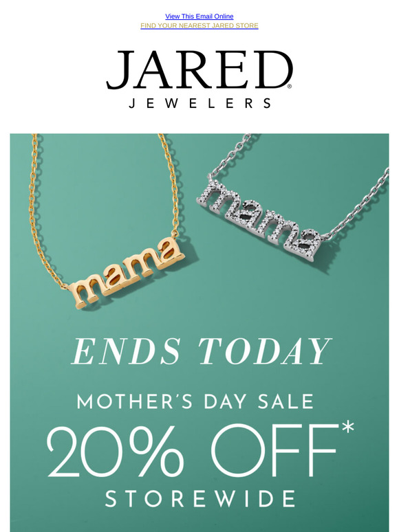 FINAL HOURS! 20% Off* Storewide!