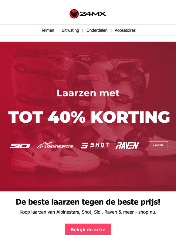 Tot 40% korting op Crosslaarzen