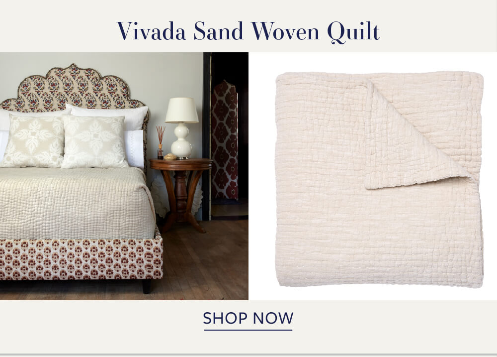 Vivada Sand Woven Quilt
