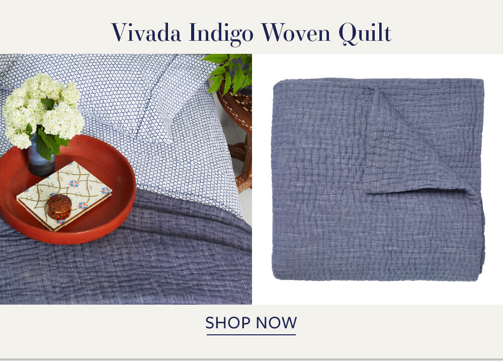 Vivada Indigo Woven Quilt