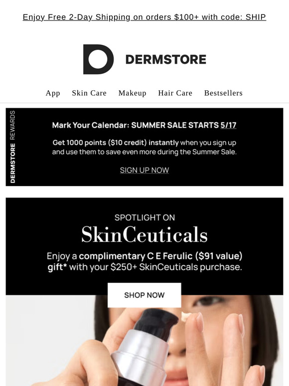 Almost over! Get your $91 SkinCeuticals gift + the NEW groundbreaking cream