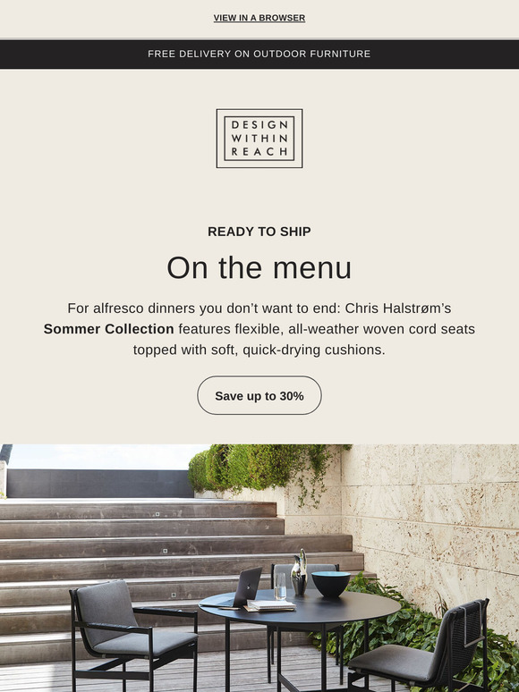 Up to 30% off Sommer outdoor furniture