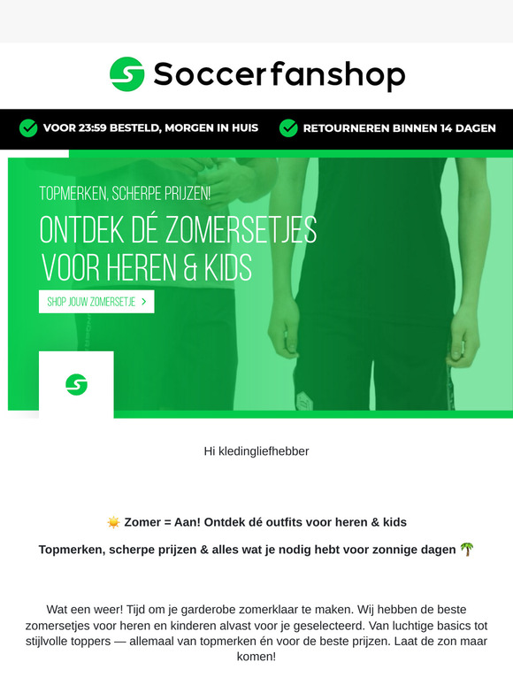 ☀️ Zomer = Aan! Ontdek dé zomersetjes voor heren & kids