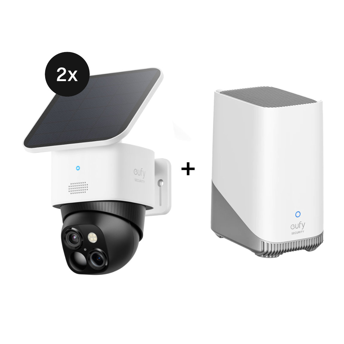 Image of eufy SoloCam S340 - 2er-Set + Homebase 3